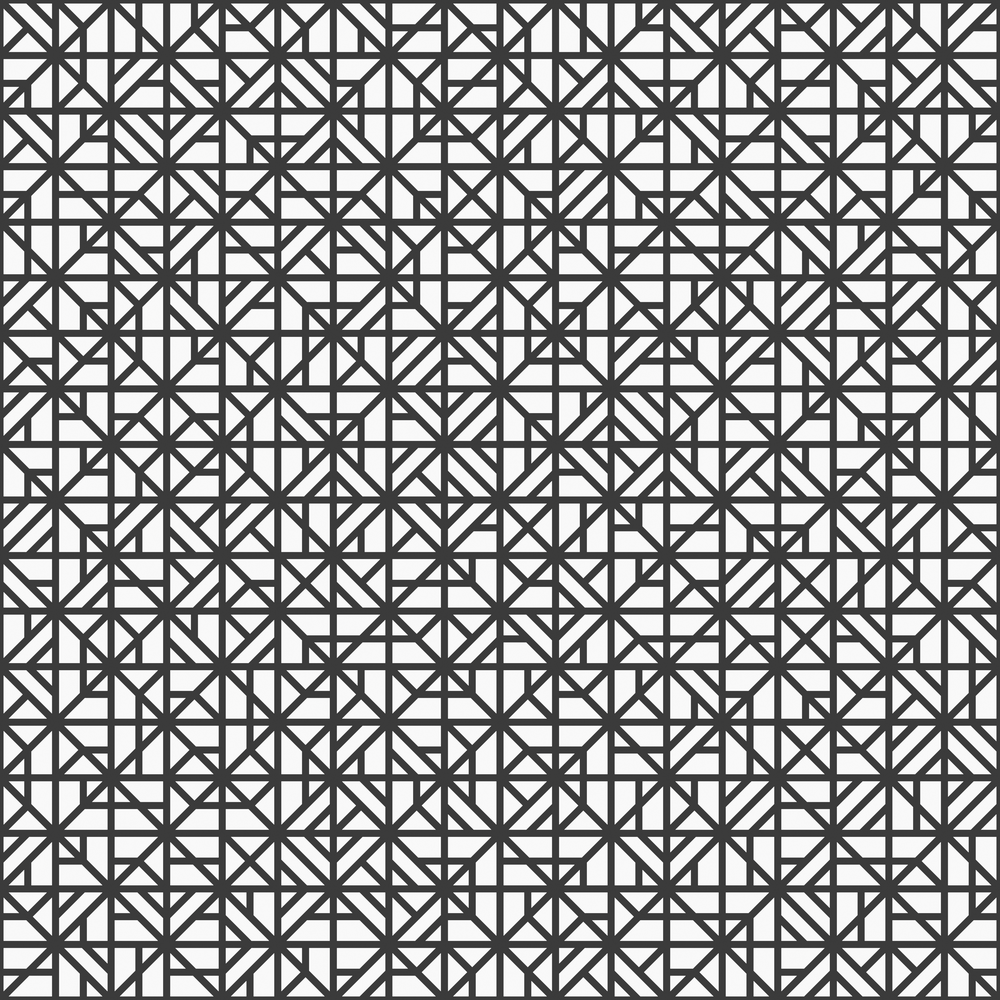 Geometric tiling pattern of interlocking right triangles